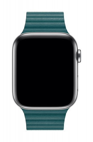 Apple Watch 44mm Peacock Leather Loop - Large