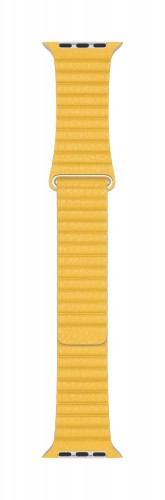 Apple Watch 44mm Meyer Lemon Leather Loop - Medium