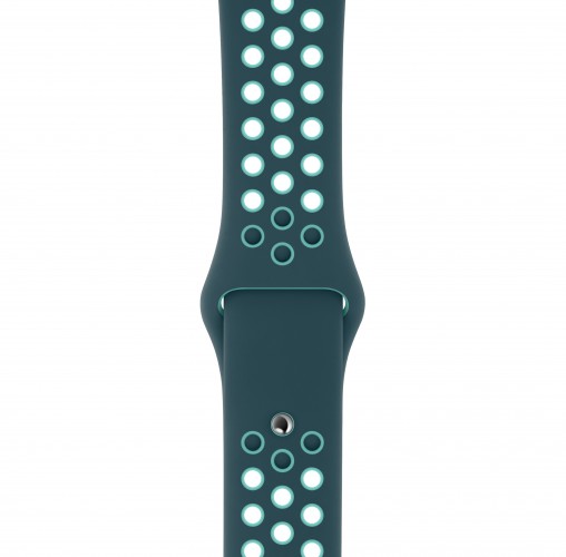 Apple Watch 44mm Midnight Turquoise/Aurora Green Nike Sport Band - Regular
