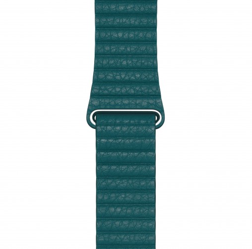 Apple Watch 44mm Peacock Leather Loop - Large