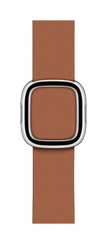Apple Watch 40mm Saddle Brown Modern Buckle - Large