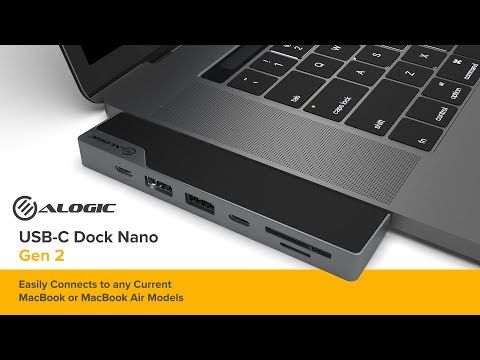 ALOGIC USB-C DOCK NANO GEN 2 - ULTRA SERIES - SPACE GREY | Unicorn Store