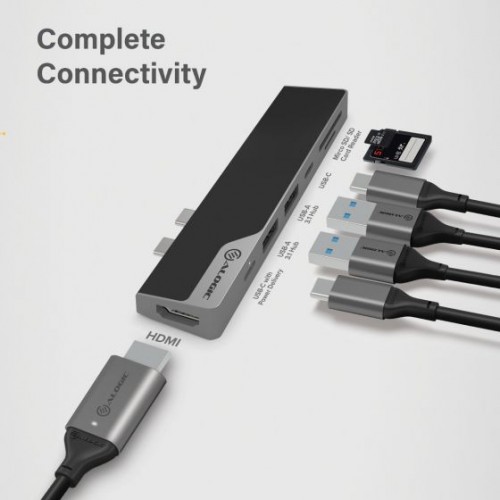 ALOGIC USB-C DOCK NANO GEN 2 - ULTRA SERIES - SPACE GREY | Unicorn Store
