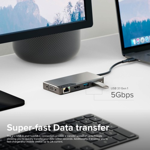 Alogic USB-C Fusion Max 6 in 1 Hub