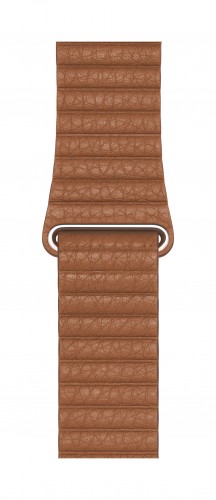 Apple Watch 44mm Saddle Brown Leather Loop - Large