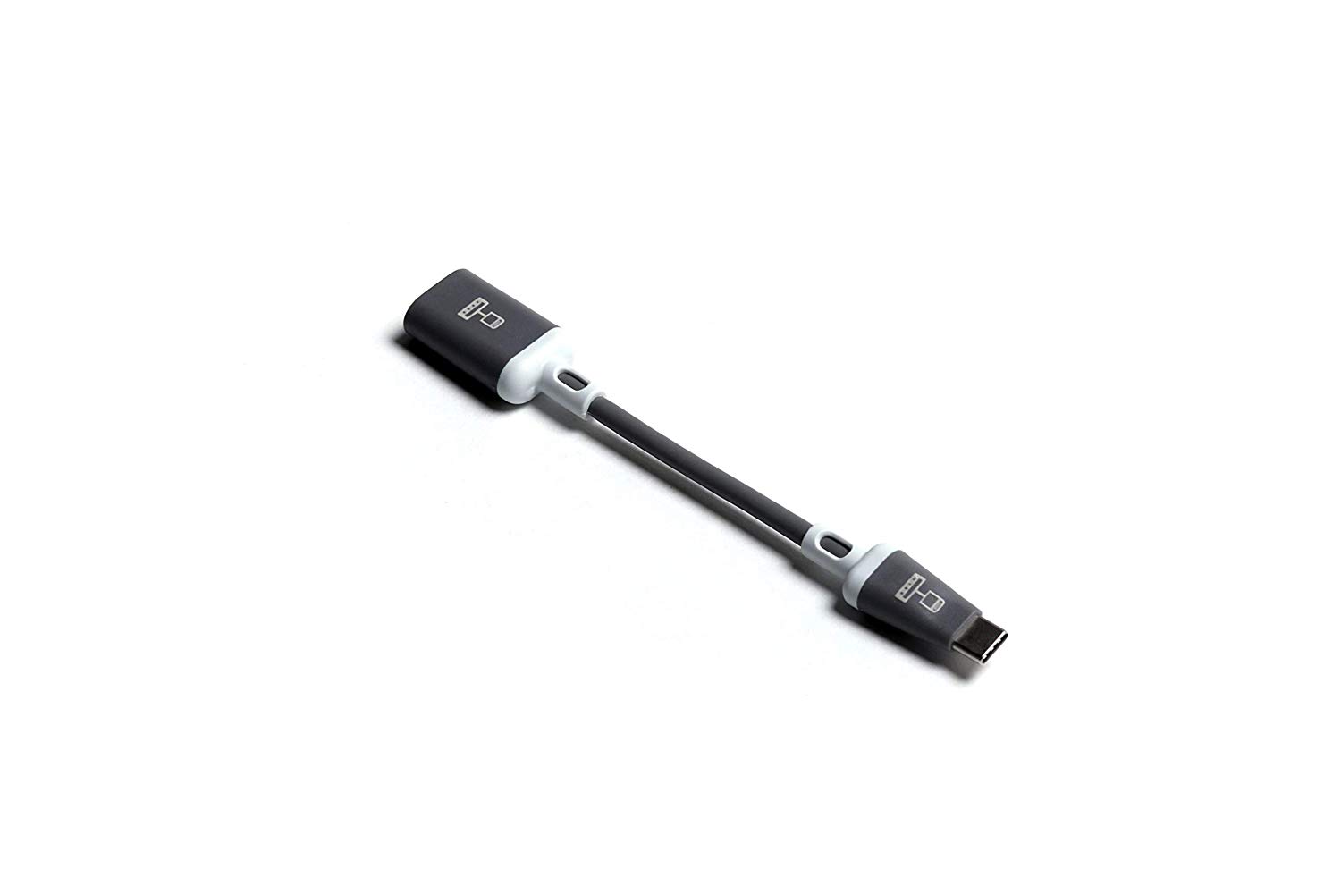 ABLE CABLE USB-C TO USB-A FEMALE (7CM) - GREY