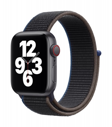 Apple Watch SE GPS + Cellular, 40mm Space Gray Aluminium Case with Charcoal Sport Loop | Unicorn Store