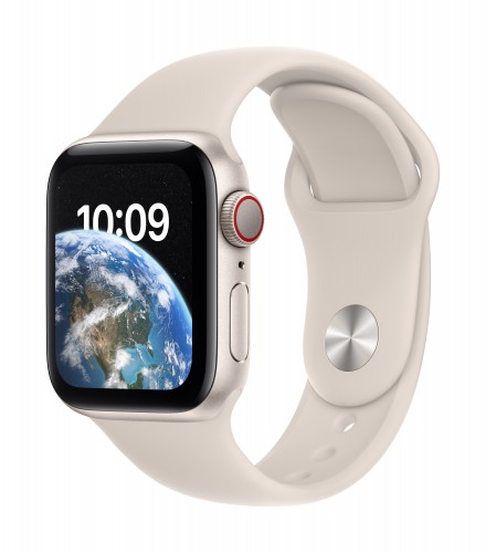 Apple Watch SE GPS 40mm Starlight Aluminium Case with Starlight Sport Band - Regular | Unicorn Store