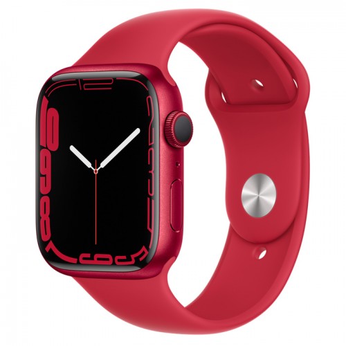 Apple Watch Series 7 GPS, 41mm (PRODUCT)RED Aluminium Case with (PRODUCT)RED Sport Band - Regular