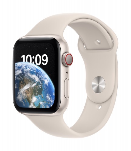 Apple Watch SE GPS + Cellular 40mm Starlight Aluminium Case with Starlight Sport Band - Regular | Unicorn Store